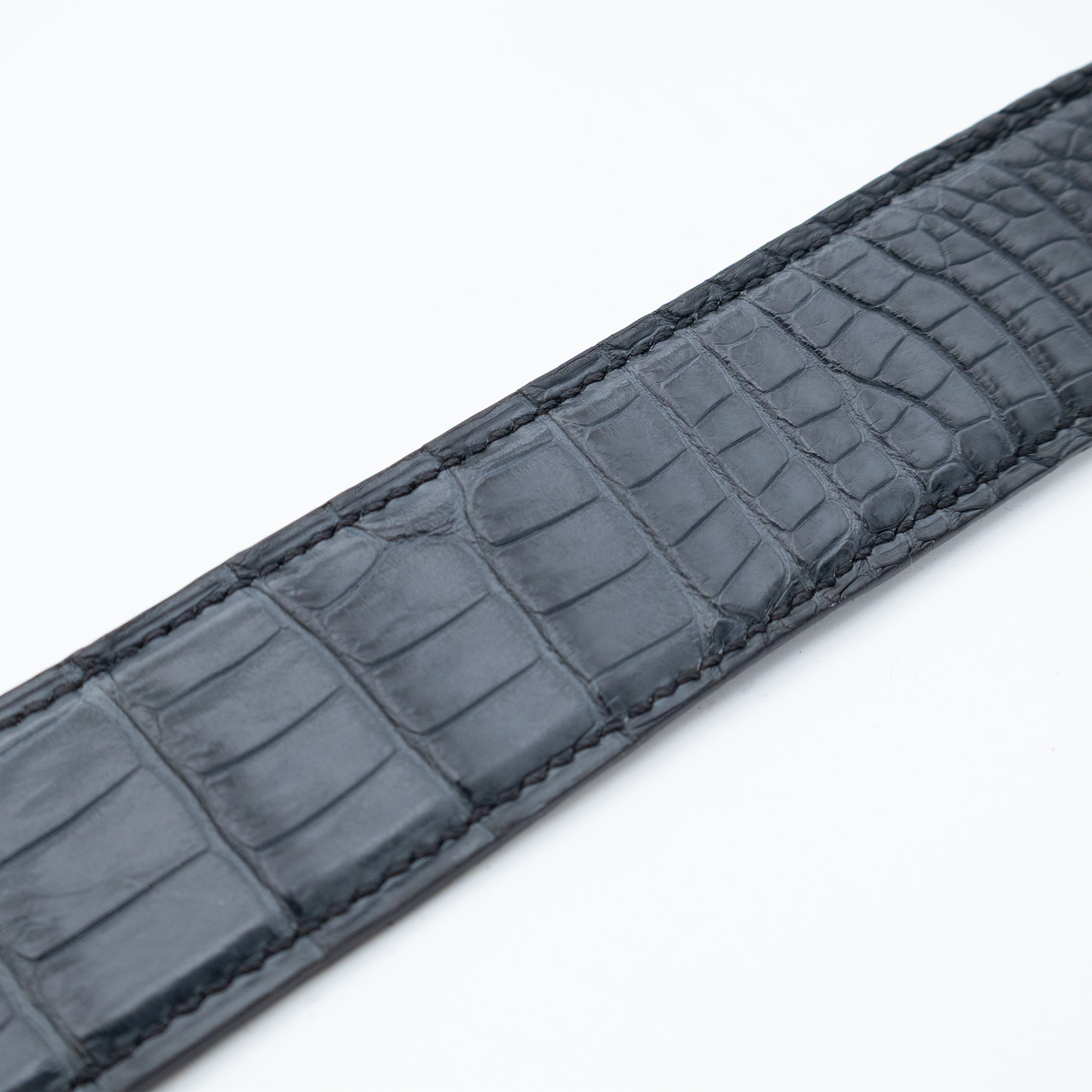 CEINTURE EN CROCODILE BLEU