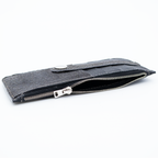 PORTE-PIECES LONG EN REQUIN NUBUCK