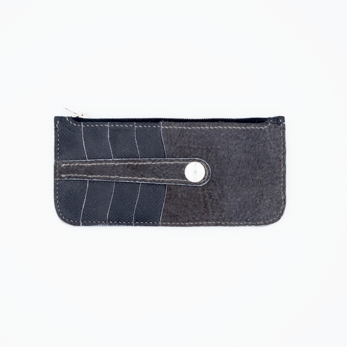 PORTE-PIECES LONG EN REQUIN NUBUCK