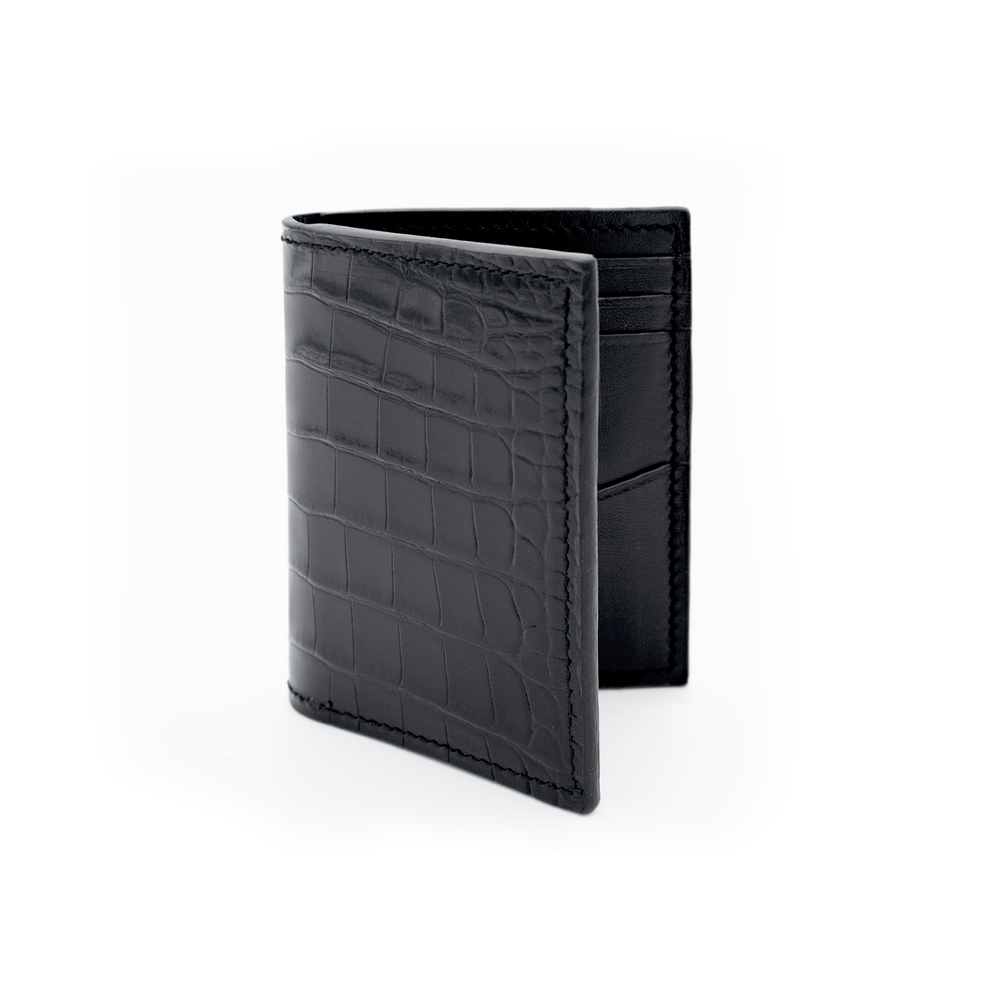 ORGANISATEUR DE POCHE CLASSIQUE CROCODILE NOIR