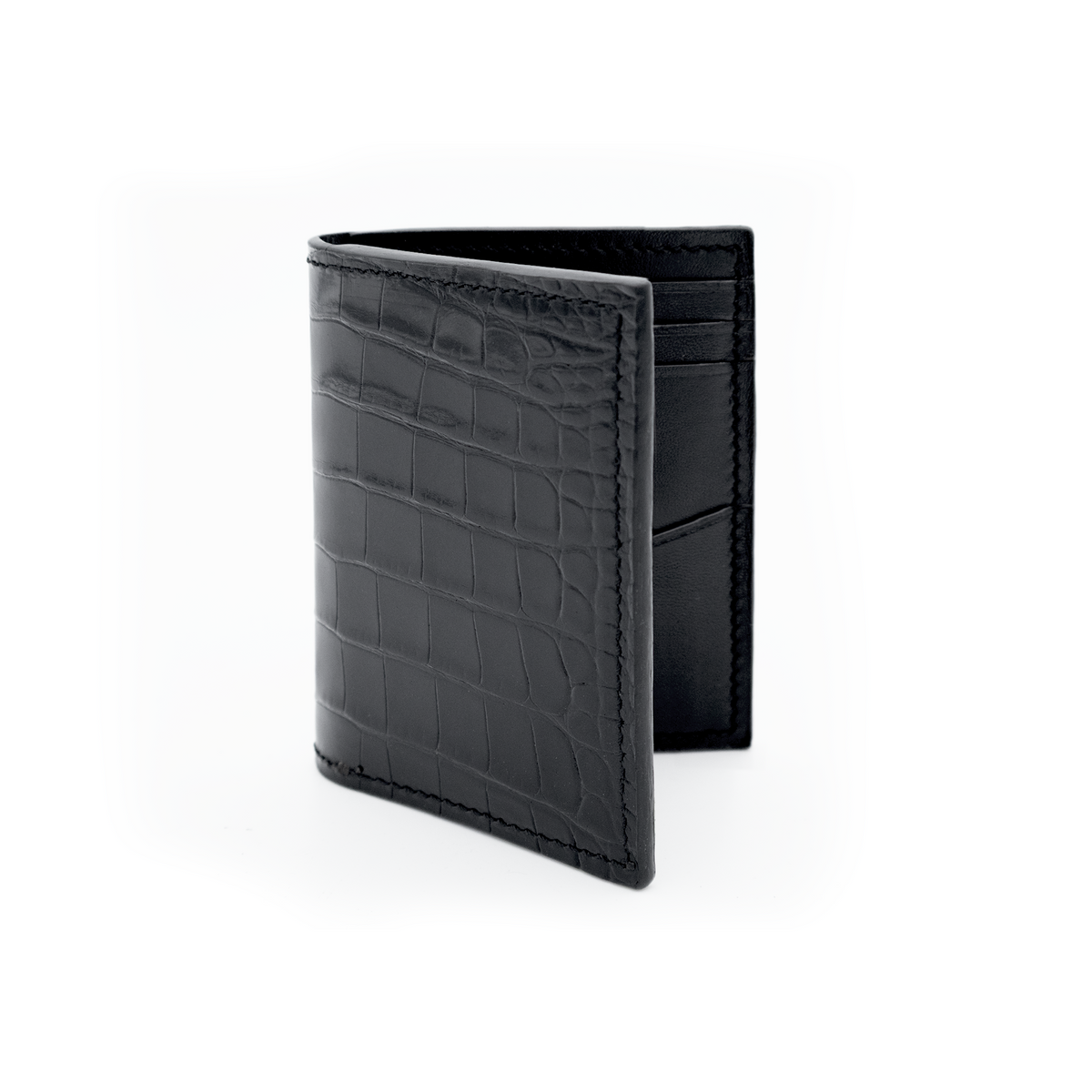 CLASSIC BLACK CROCODILE POCKET ORGANIZER