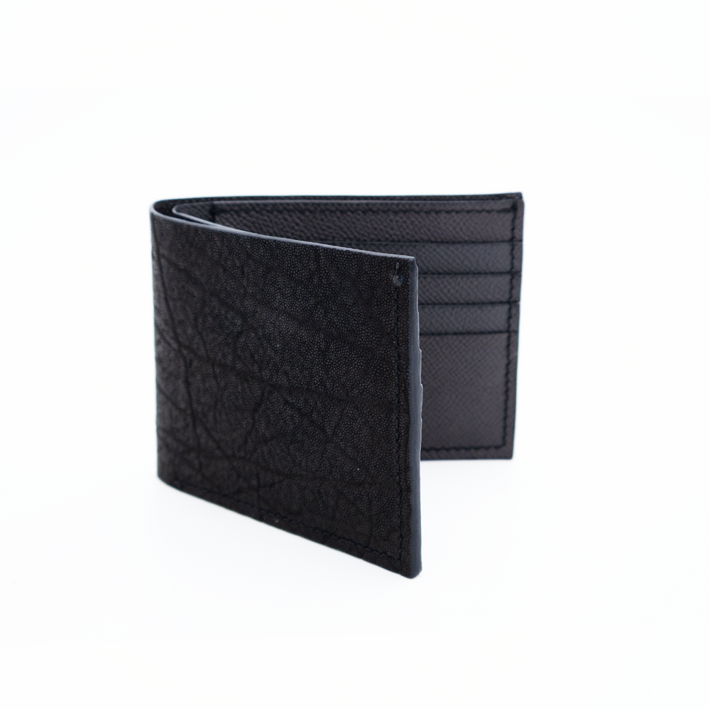 PORTE-FEUILLES EN ELEPHANT NOIR