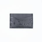 PORTE-CARTE ORGANIQUE CROCO NOIR