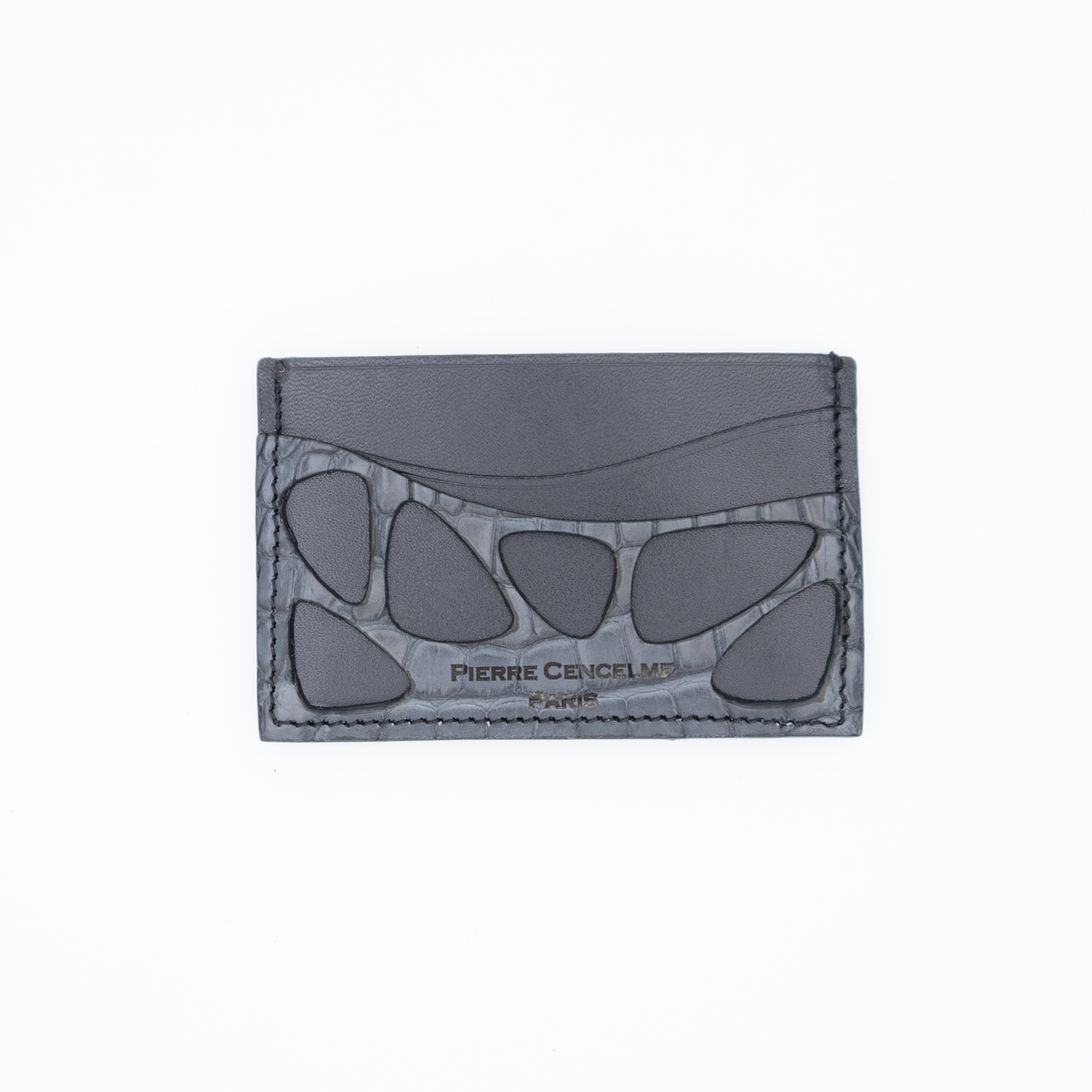 ORGANIC CROCO BLUE CARD HOLDER