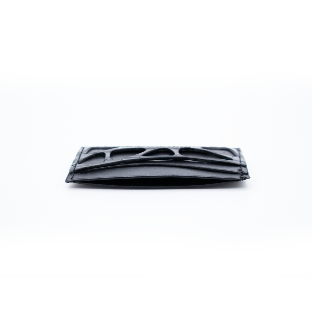 ORGANIC CROCO BLUE CARD HOLDER