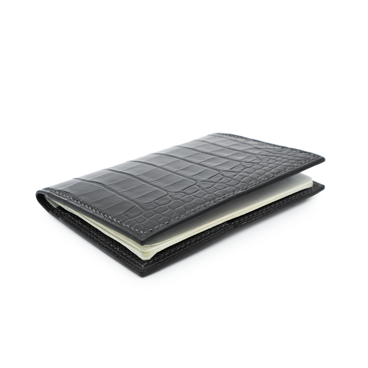 PORTE-PASSEPORT ⁠CLASSIQUE CROCO NOIR