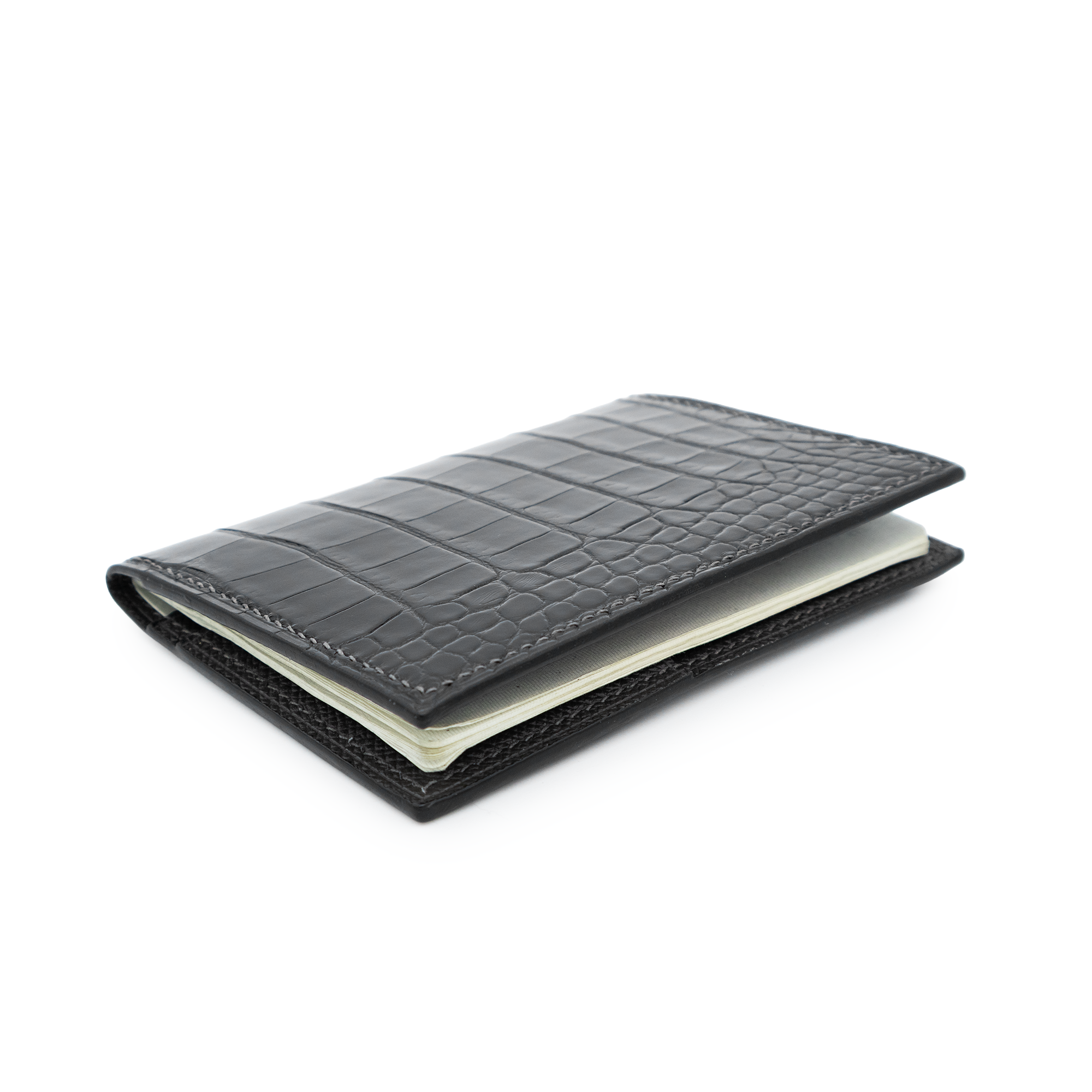 PORTE-PASSEPORT ⁠CLASSIQUE CROCO NOIR