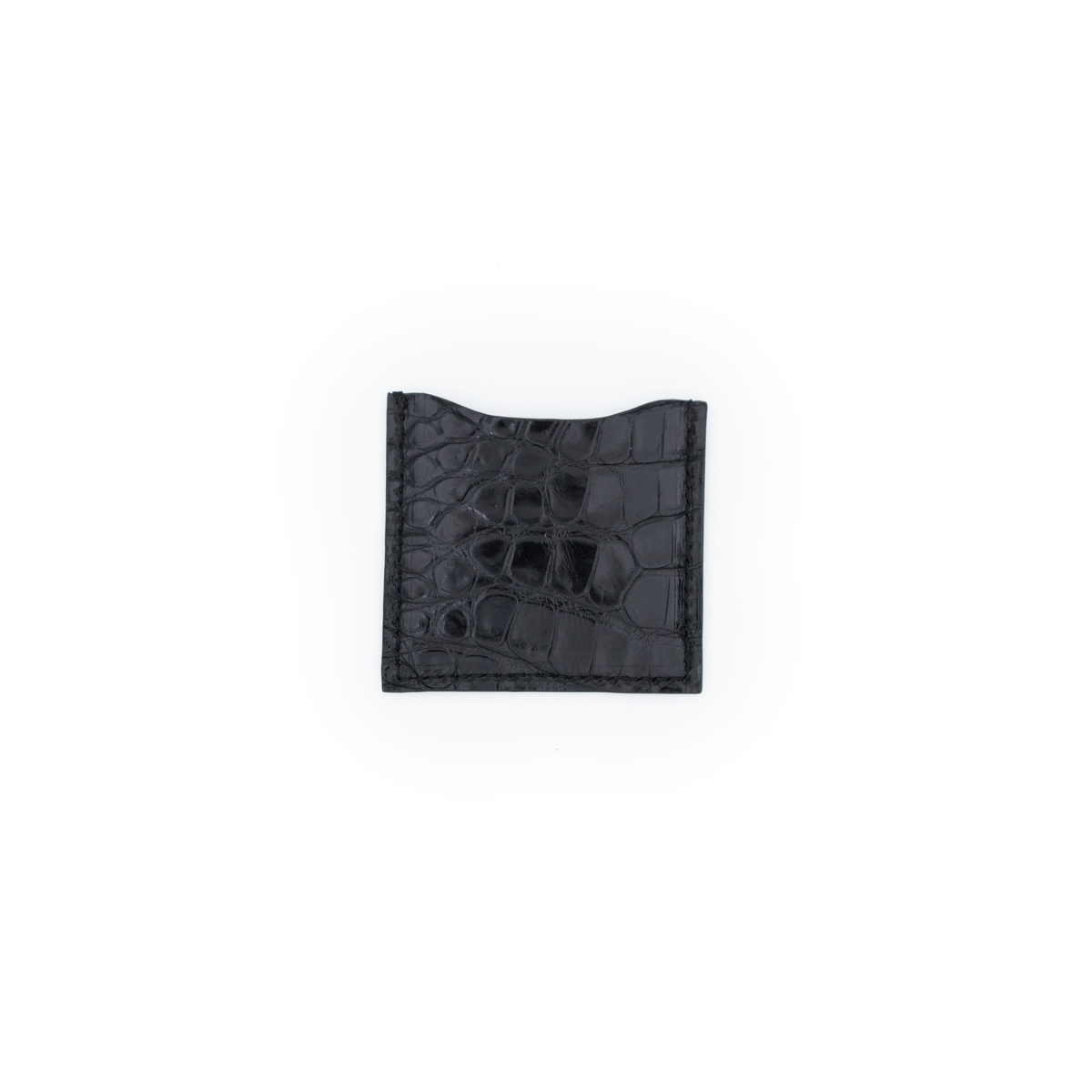 ETUI A PRESERVATIF CROCO NOIR