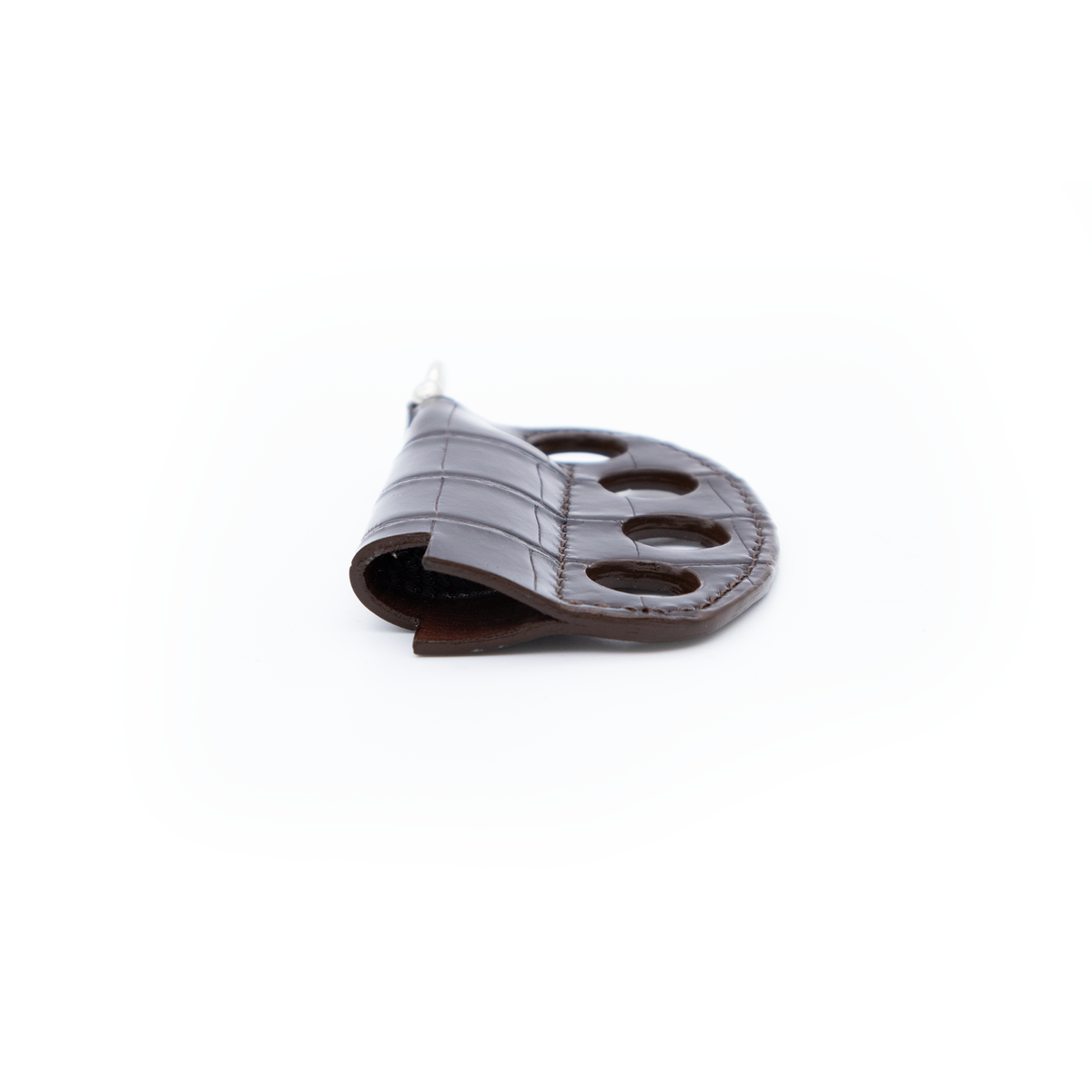 CLASSIC BROWN CROCO LIGHTER HOLDER