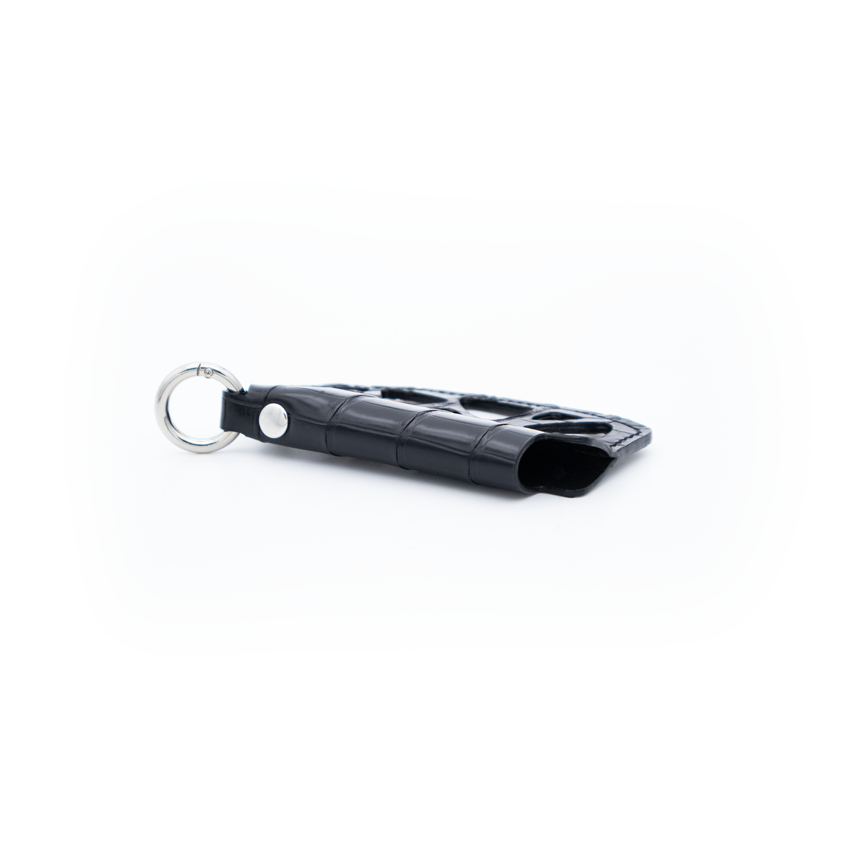 ORGANIC BLACK CROCODILE LIGHTER HOLDER