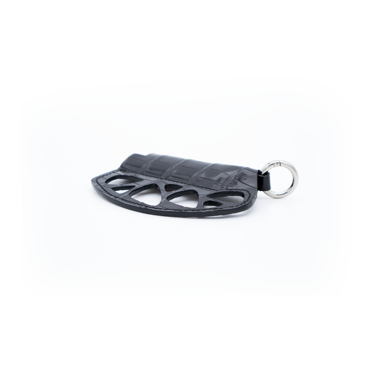 ORGANIC BLACK CROCODILE LIGHTER HOLDER